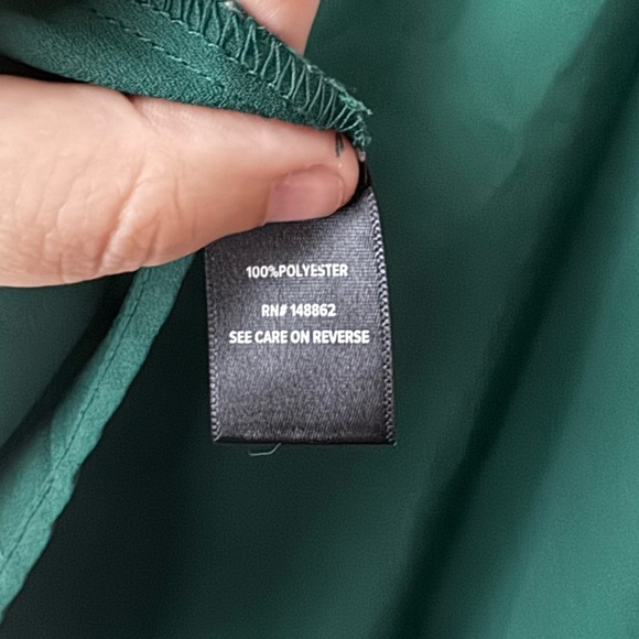 Torrid | Emerald Green Harper Georgette Button Front Popover Blouse | 4X - Picture 9 of 11